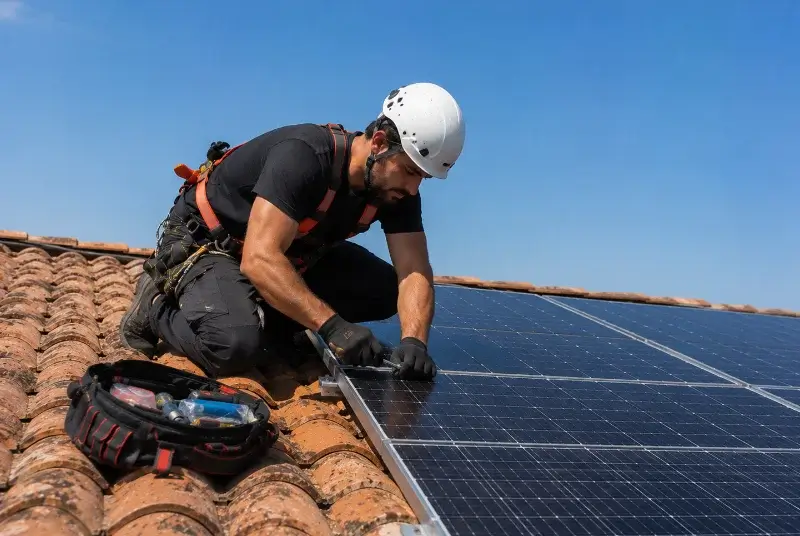 Maintenance et monitoring de panneaux solaires à Buziet